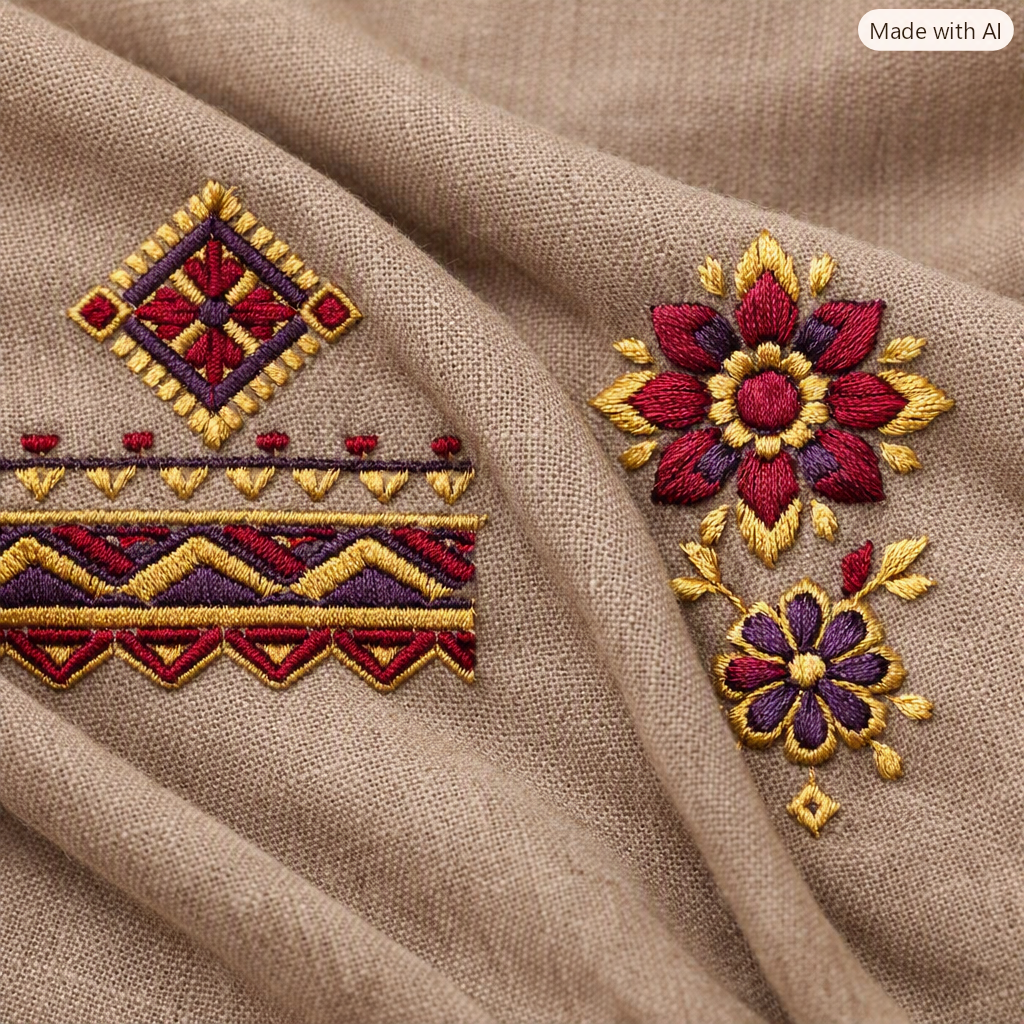 Print and embroidery alignment